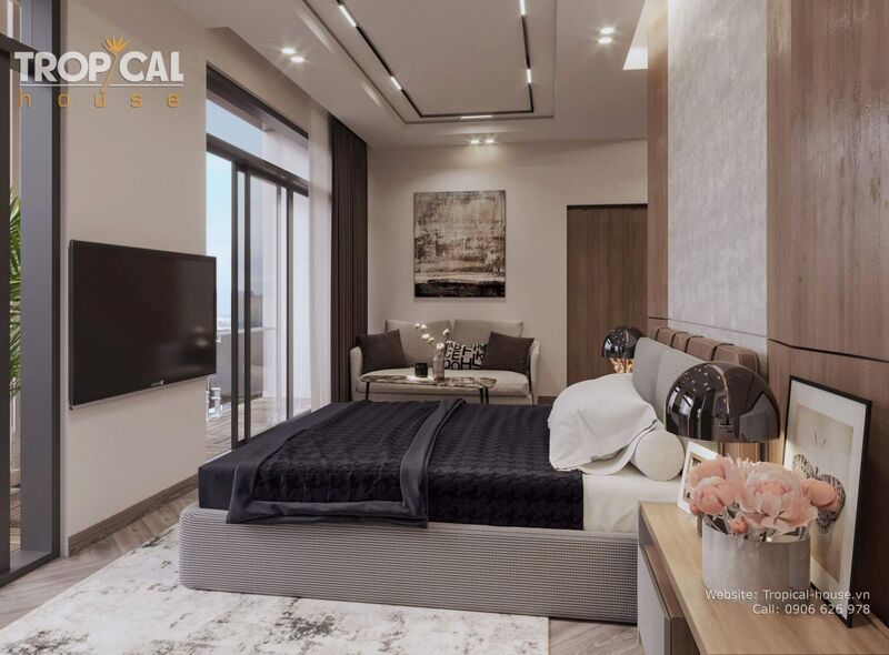 thiết kế nội thất nhà phố phòng ngủ